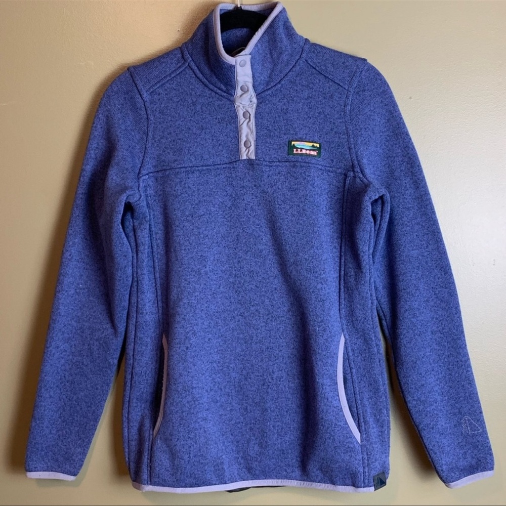 LL Bean purple pullover